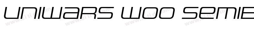 Uniwars W00 SemiBold字体转换 Uniwars W00 SemiBold字体转换